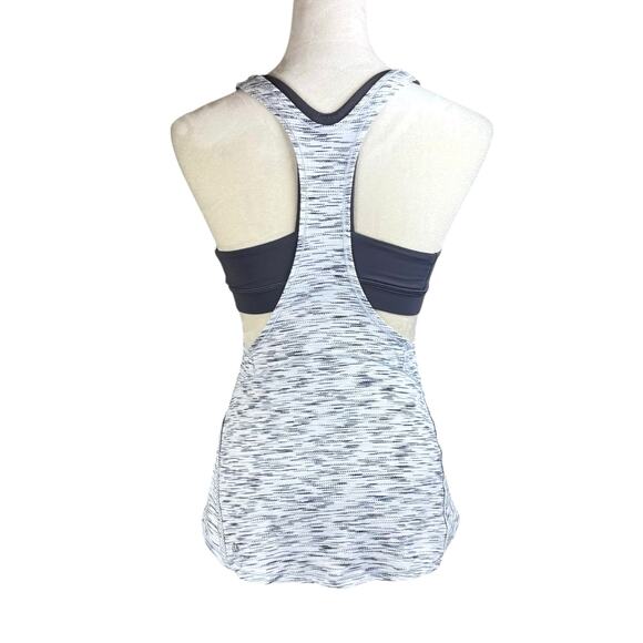Lululemon On Track Gray Space Dye Luxtreme Luon Athletic Layered Tank Top - Picture 7 of 14